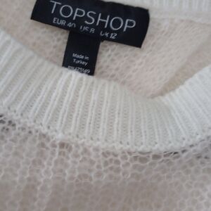 Topshop Cream Knit Sweater